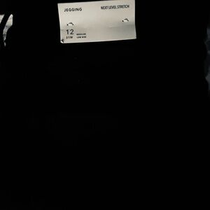 Black denim jegging pants